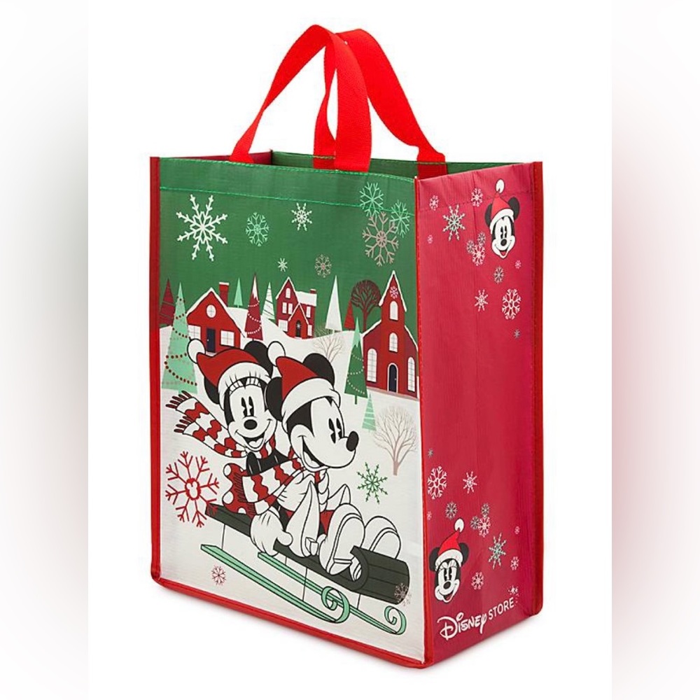 Disney Store Mickey and Minnie Reusable Holiday Tote - Picture 3 of 7